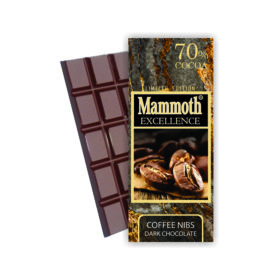 Mammoth 70 dark chocolate coffee beans