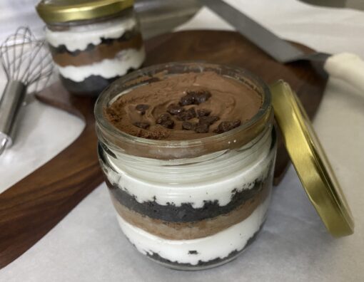 chocolate mousse jar