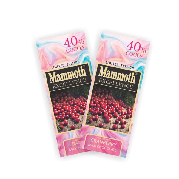 Mammoth 40% milk chocolate bar