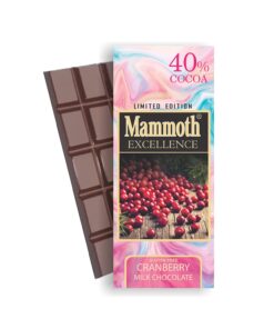 Mammoth 40% milk chocolate bar 1