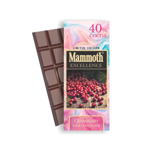 Mammoth 40% milk chocolate bar 1