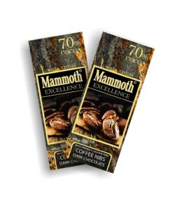 Mammoth 70% dark chocolate with coffee nibs