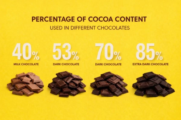 cocoa percentage in chocolate